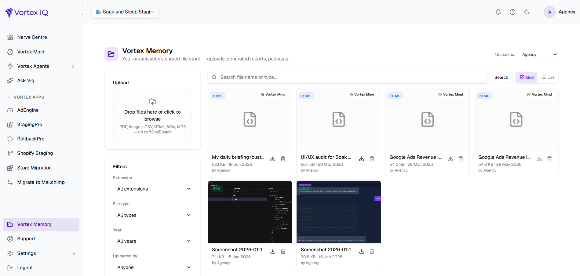 Vortex Memory recording fixes and decisions